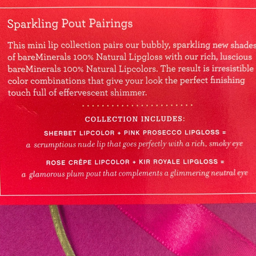 🌺SOLD🌺 Bare Minerals Sweet Sparkers Lipglosses - Picture 3 of 3
